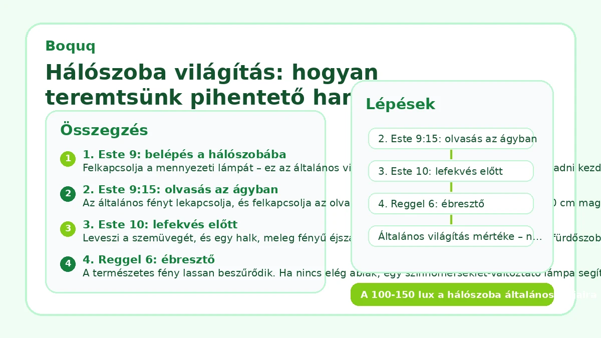 Hálószoba világítás: hogyan teremtsünk pihentető hangulatot?