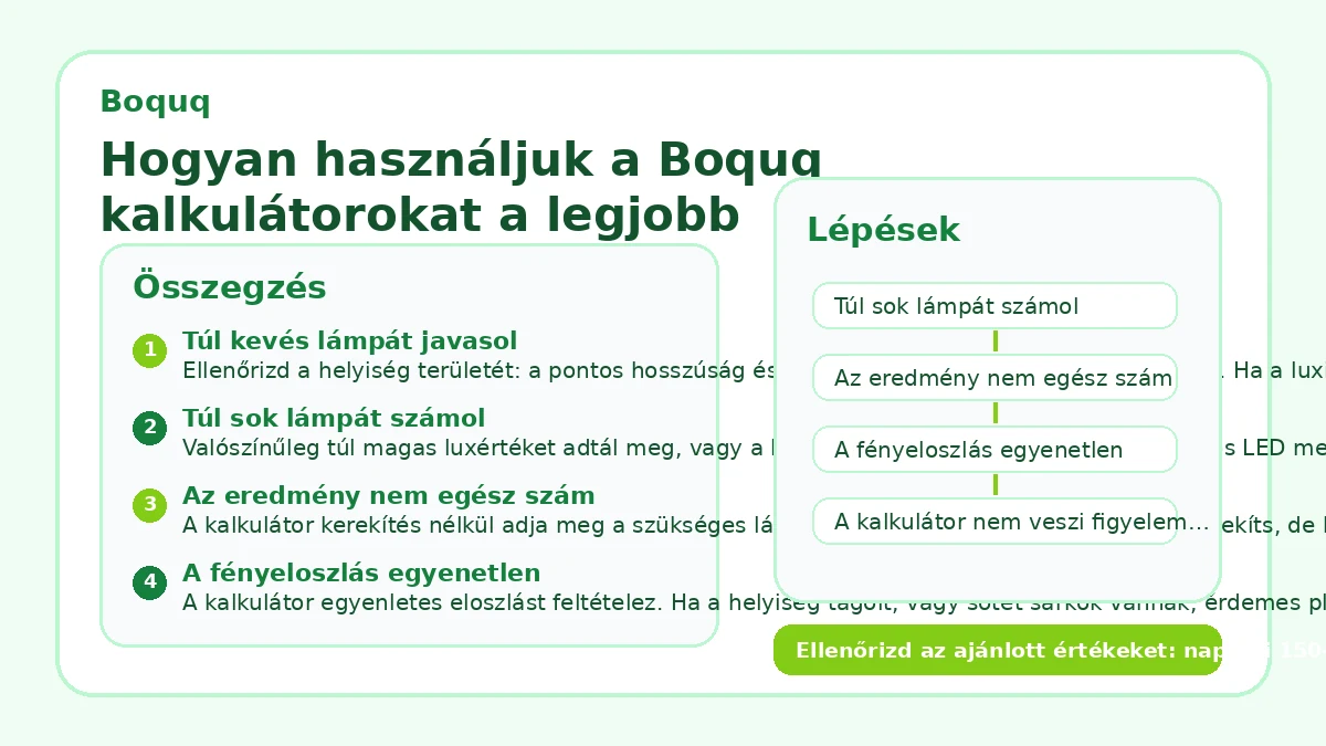 Hogyan használjuk a Boquq kalkulátorokat a legjobb eredményért?