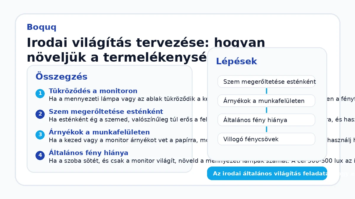 Irodai világítás tervezése: hogyan növeljük a termelékenységet?